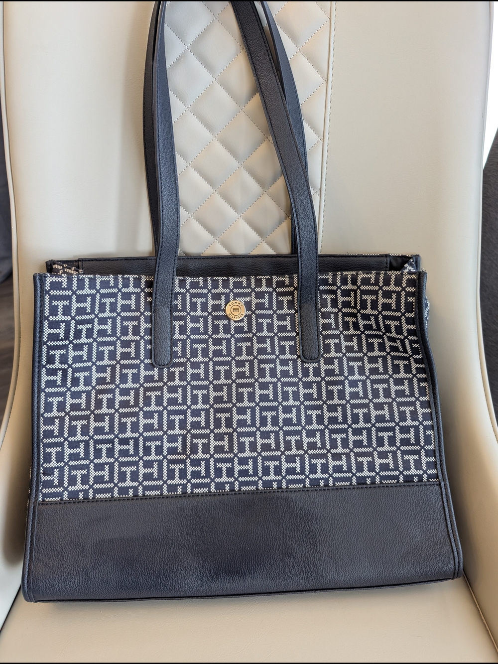 Tommy Hilfiger Navy Logo Purse/Tote Bag